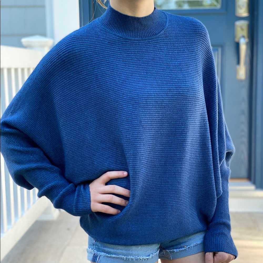 Philosophy Batwing Blue Sweater